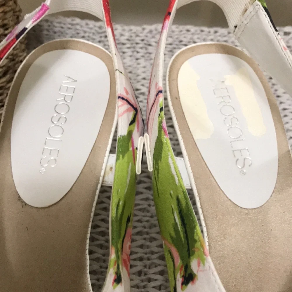 Aerosoles Floral Rewrote Canvas Slingback
